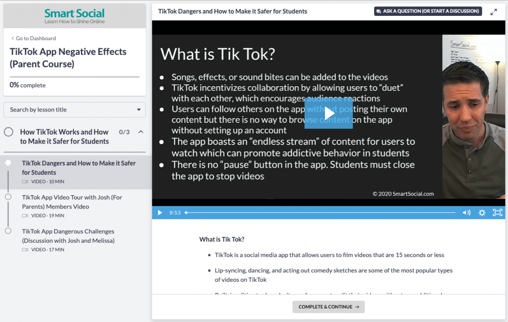 TikTok course Smart Social